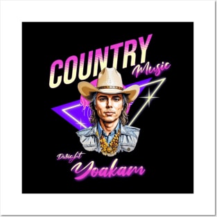 dwight yoakam //retro vector neon Posters and Art